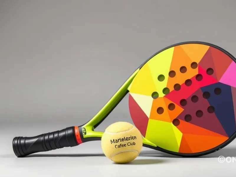 Raquette de padel personnalisée aux couleurs d'un club